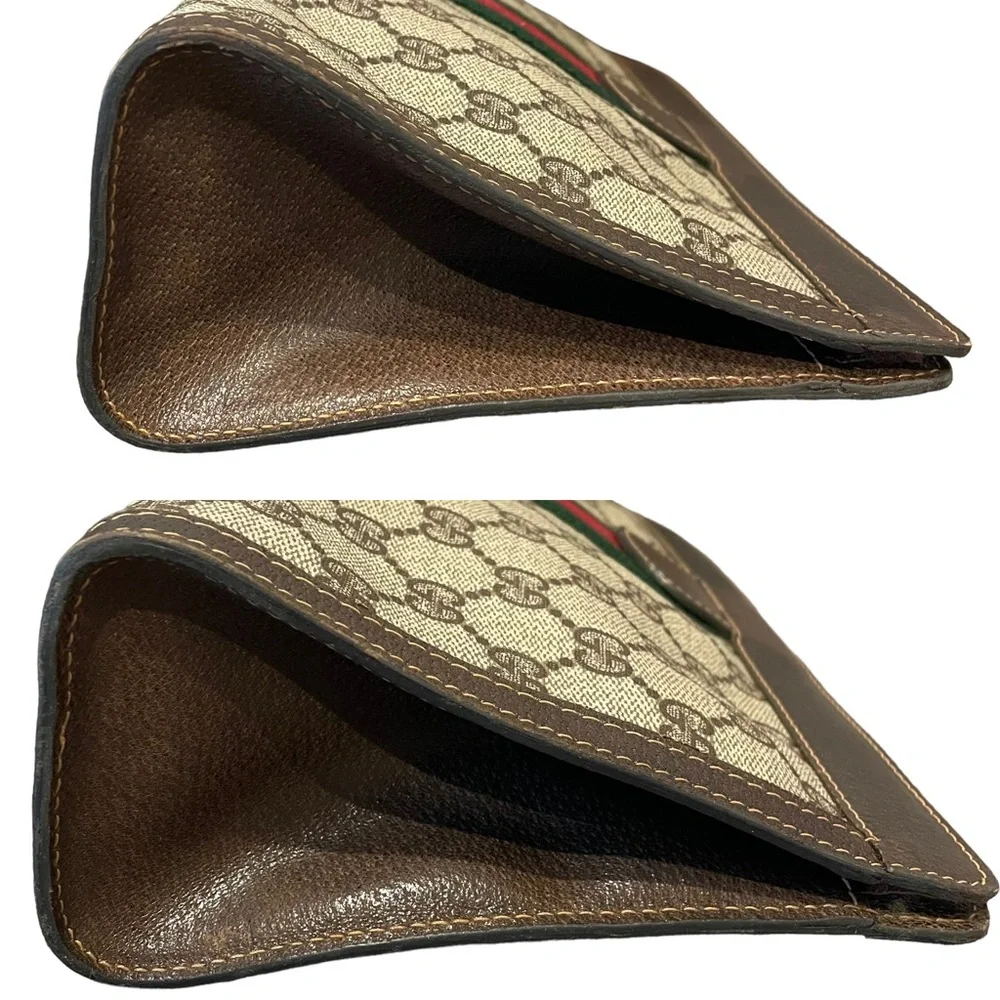 ♦️SOLD♦️GUCCI Ophidia Sherry Web GG monogram supreme Clutch - Picture 9 of 15